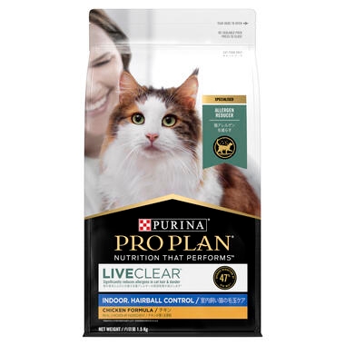 PRO PLAN Adult LIVECLEAR Hairball Control Chicken Dry Cat Food